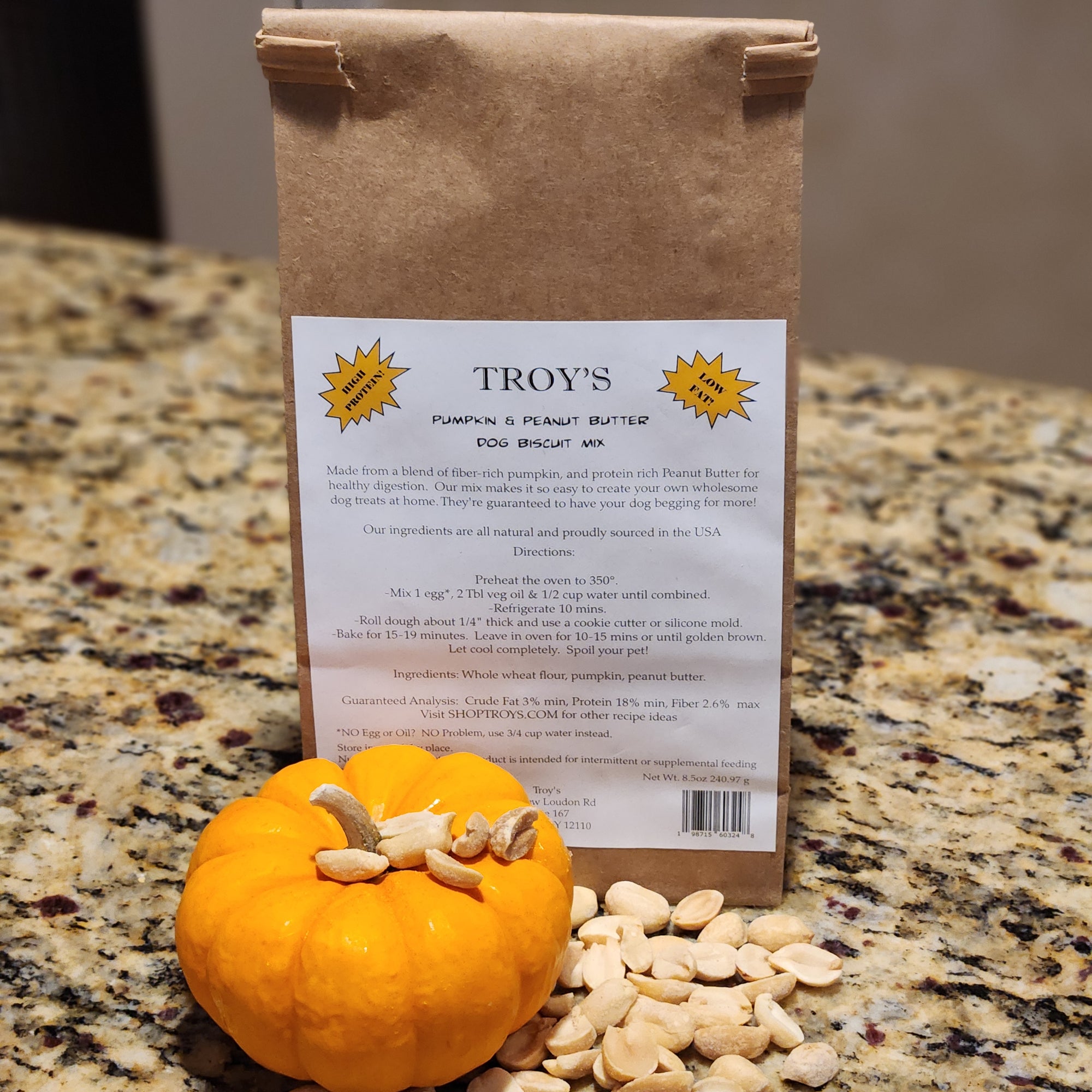 Bake-at-Home Dog Biscuit Mix – Pumpkin & Peanut Butter Treats for Dogs