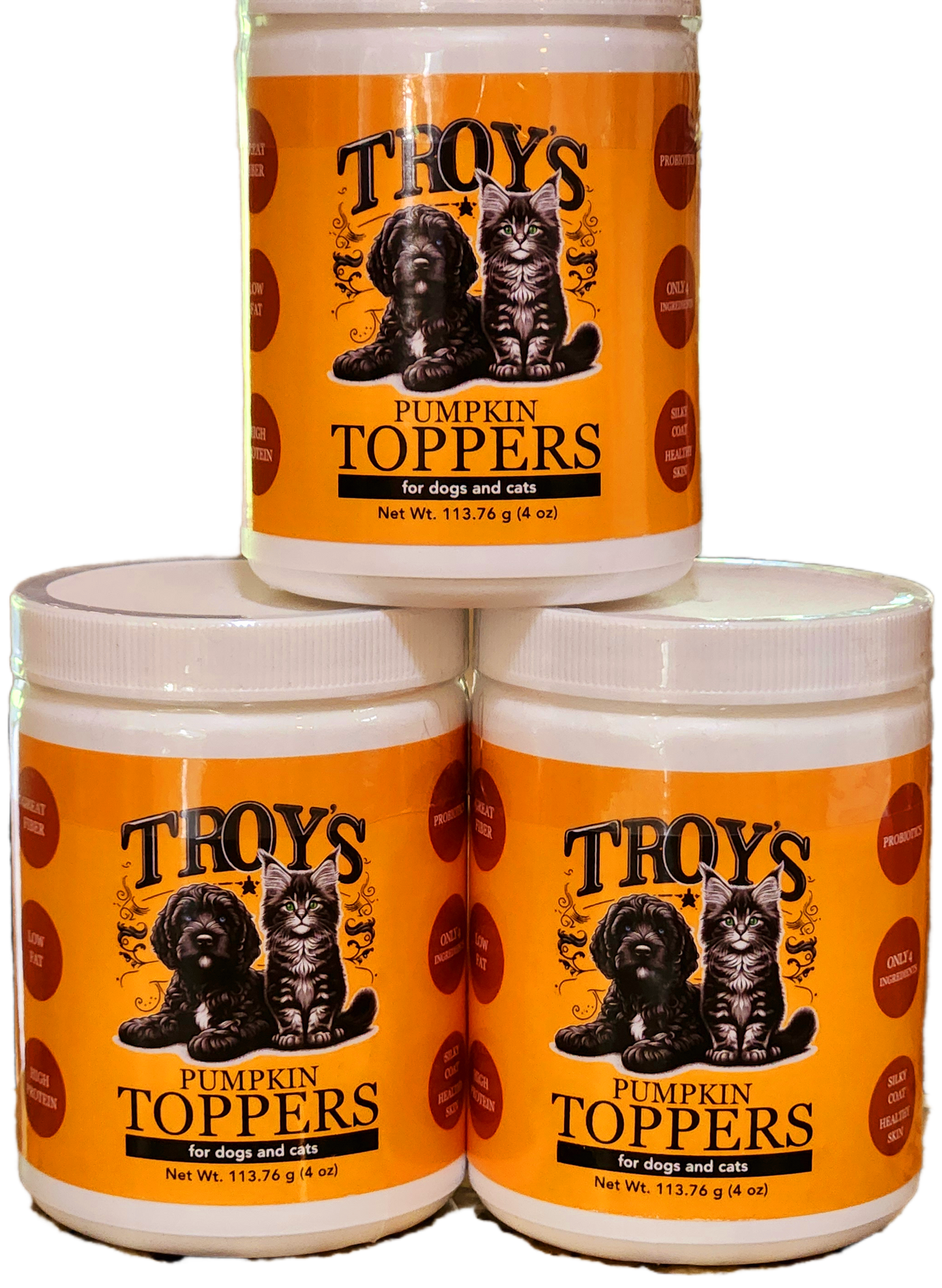 Troy's Pumpkin Topper for Cats and Dogs