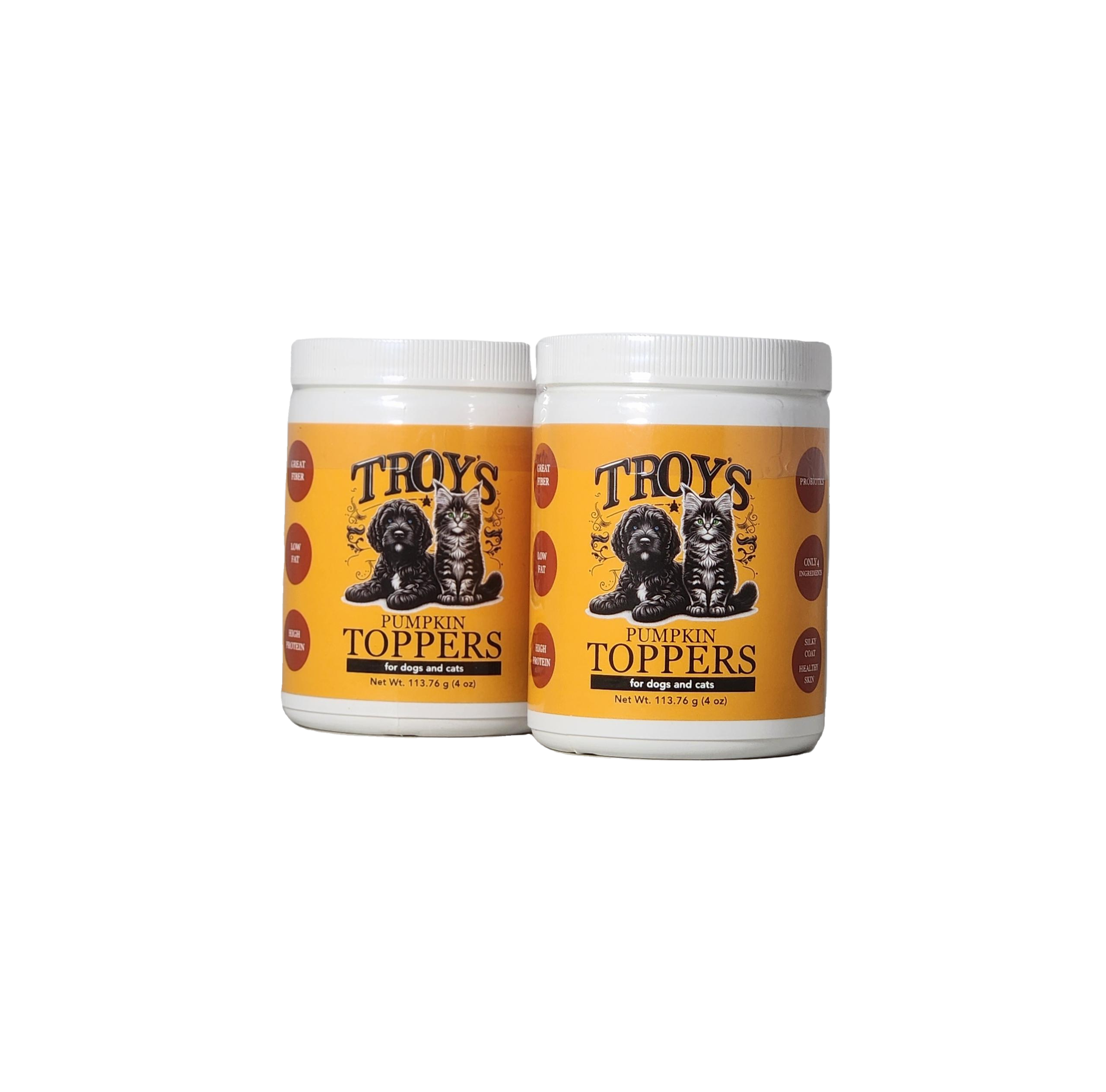 Grain-Free Pumpkin Probiotic Topper – Supports Gut Health in Cats & Dogs- Bundle of 2 save 20%