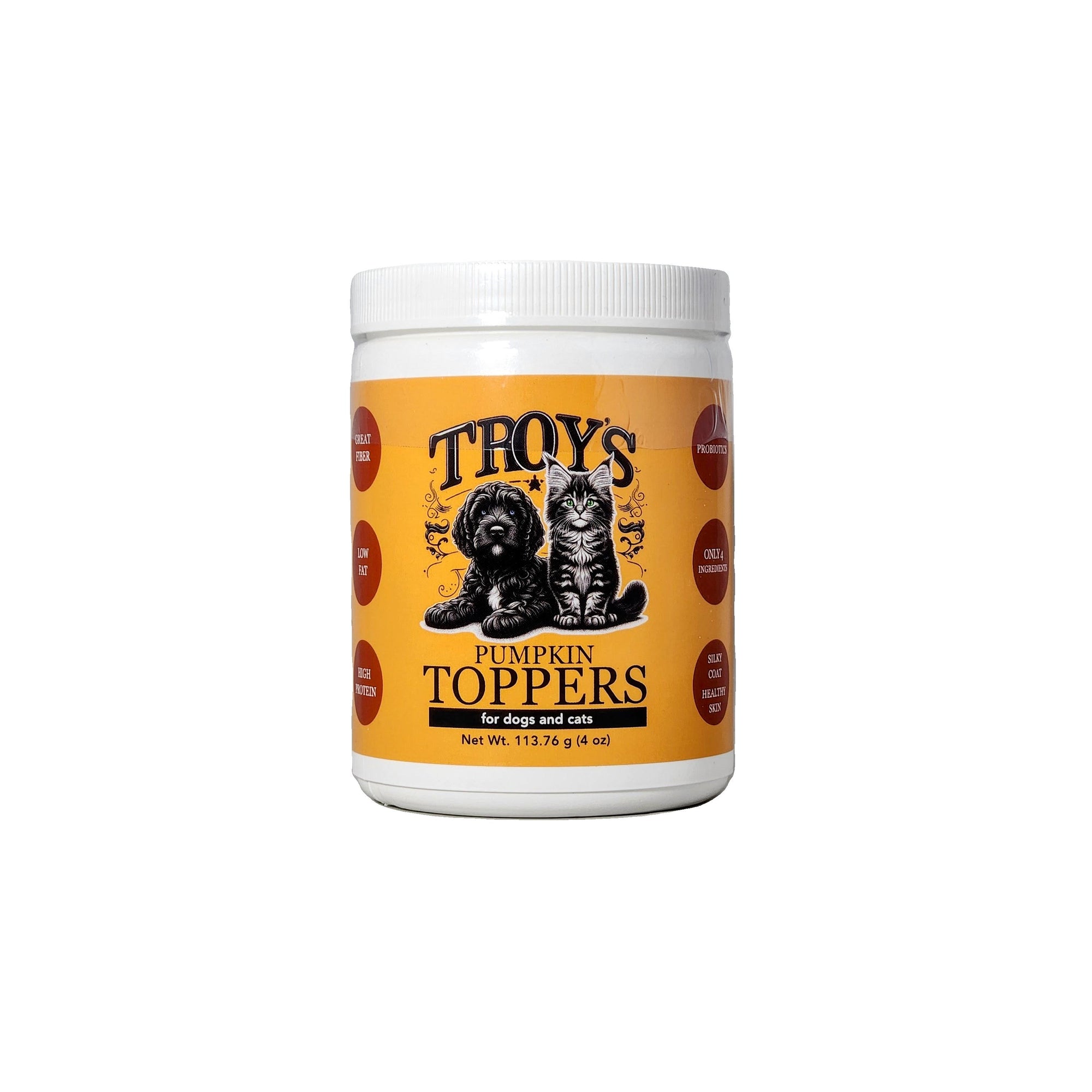 Grain-Free Pumpkin Probiotic Topper – Supports Gut Health in Cats & Dogs